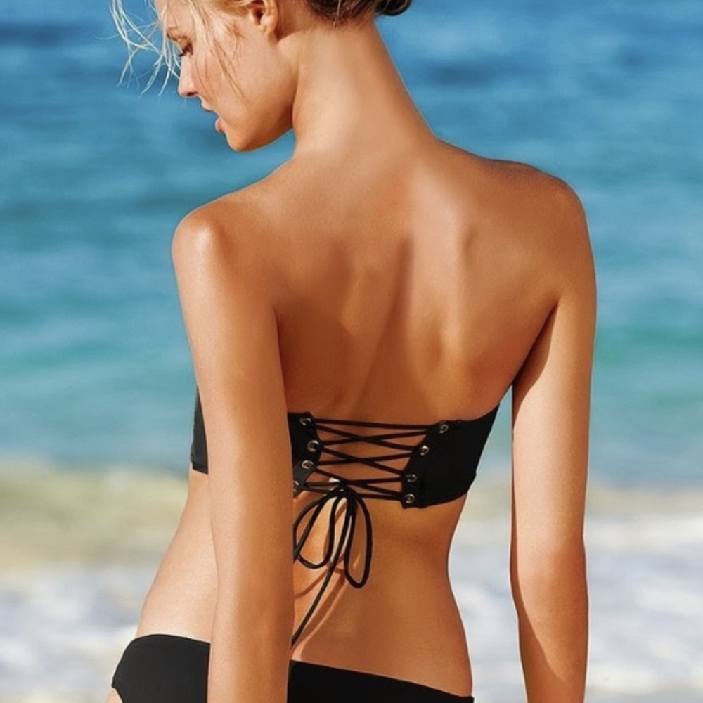 Victoria's secret strapless corset back bikini